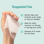 Her Fantasy Box | Everywhere Wipes – 100% Organic Cotton, Gentle & Refreshing, pH-Balanced, Fragrance-Free, Plant-Powered for Body, Face & Intimate Areas, Ideal for Sensitive Skin - 16 Pack, 240 Wipes
