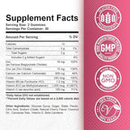 Iron Gummies with Zinc, Calcium, Vitamin C, B6 & B12 | Iron Supplement for Women, Men & Kids | Supports Anemia & Deficiency, Blood Builder & Cell Formation | Chewable Cherry Flavor | 60 Gummies