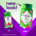 Vitafusion B12 Gummy Vitamins, Delicious Raspberry Flavor, 60ct (30 Day Supply)