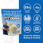 Fit Crunch Tri-Blend Whey Protein, Keto Friendly, Low Calories, High Protein, Gluten Free, Soy Free (18 Servings, Vanilla Milkshake)
