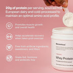 Momentous Essential Grass-Fed Whey Protein Powder - 20 g Whey Isolate Protein - NSF Certified for Sport - Gluten-Free - 12 Servings for Essential Everyday Use - Strawberry - Package May Vary