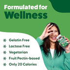 Super Greens Gummies - Green Superfoods Supplement with Spinach, Broccoli, Kale, Beet Root, Elderberry for Immunity Support - Fruit and Vegetable Supplement - Watermelon Flavor, 60 Gummies