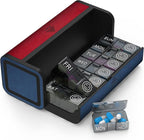 Pill Organizer 2 Times a Day, Am Pm Twice Daily Pill Case, Detachable Large Travel Pill Box 7 Day, Weekly Pill Container for Vitamin Medicine Supplement Fish Oil (Red and Blue)