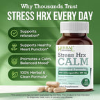 Stress Hrx, Ashwagandha Supplement Capsule, Herbal Destination Stress Relief - 60 Count