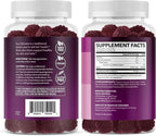 Saw Palmetto for Women with 2500mcg Biotin - DHT Blocker and Hair, Skin, Nail Health Gummies - 60 Count - Supports Stronger and Fuller Looking Locks and Radiant Skin - Vegan, Non-GMO, 1 Month Supply