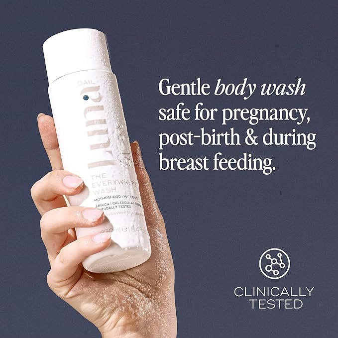 Luna Daily Intimate Feminine Wash, Coconut & Lactic Acid Formula | pH-Balanced Body Wash for Women |Nourishing Cleanser for Pregnancy, Postpartum & Sensitive Skin | Gentle & Maternity-Safe, 250ml