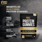 Whey Isolate Protein Gummies – 10g Per Serving – 240 Count (2 Month Supply) – Sugar Free High Protein Snack – Low Carb & Gluten Free – for Men & Women