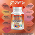 Glucosamine Chondroitin MSM Supplement – with Hyaluronic Acid, Collagen, Boswellia, Turmeric, Quercetin & Flaxseed – Joint Support Complex for Mobility & Flexibility for Men & Women – 90 ct