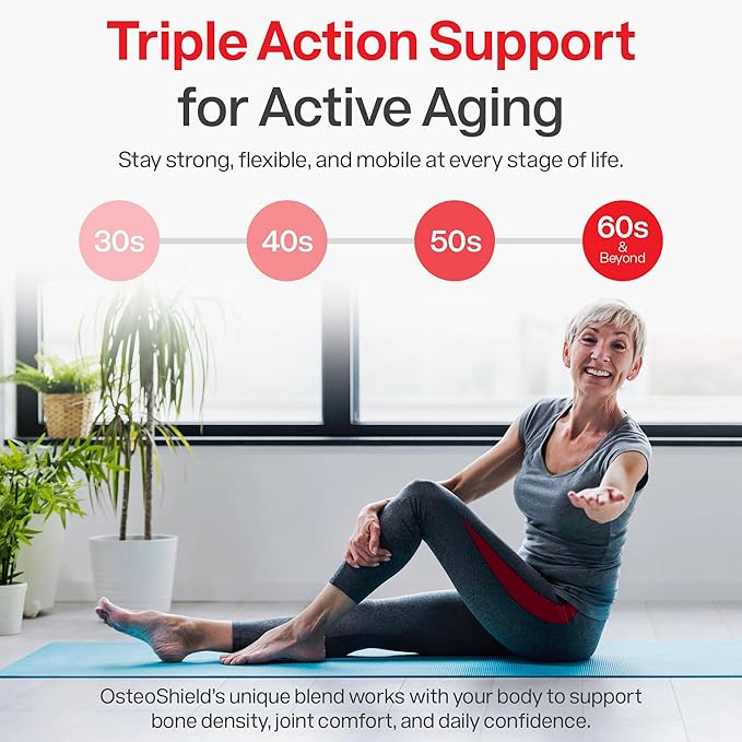 Peak Health Research - Bone & Joint Formula - Calcium Supplements for Women & Men with Vitamin D3, K2 & Aquamin - Triple Action Formula for Better Bone Health - 60 Capsules