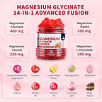 120 CT Magnesium Glycinate Gummies 1000 mg for Women and Men, Magnesium Malate & Taurate Supplements for Sleep, Body Support and Relaxation, Sugar Free, Vegan, Strawberry Flavor