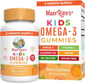 MARYRUTH'S Vegan Omega 3 Gummies for Kids 2+, 2 Month Supply, Sugar Free, Omega 3 Supplement with Vitamin C, Flaxseed Oil, Immune Support, Essential Nutrient ALA, No Fish Taste, 60 Count