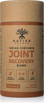Indian Curcumin: Joint Recovery | Turmeric, Tamarind Seeds, Boswellia and Black Pepper Extracts | Biodegradable BPA-Free Bottle | 30 Capsules | MAHA | Dietary Supplement