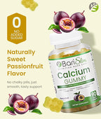 BariSlim Bariatric Calcium Gummies - Specially Formulated Bariatric Vitamins for Patients After Weight Loss Surgery - Supports Energy Levels & Bone Health | Passionfruit (90 Vegan Gummies)