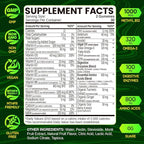 Methylated Multivitamin for Men Gummies, Men`s Multivitamins Gummies with Vitamin B Complex, A, C ,D3, E, K2, Calcium, Magnesium, Omega-3, Energy & Immune, Vegan, 50 Plus, Sugar Free, 60 Count