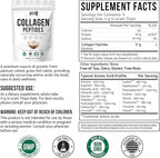 Bovine Collagen Peptides Powder Hydrolyzed Type I & III Protein, Grass-Fed Pasture-Raised Source, Unflavored Collagen Supplement Paleo-Friendly for Active Lifestyles & Wellness Non-GMO, 100g (3.5 oz)
