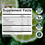 Citrus Bergamot 1000MG Gummies for Women and Men, Citrus Bergamot Extract with Berberine, CoQ10, Chromium & Vitamin C, Metabolic & Antioxidant Support, Sugar Free, Vegan, Lime Flavor, 60 Gummies