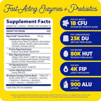 Enzymedica Digest Gold + Probiotics, 2-in-1 Digestive Enzymes & Probiotic Support, Promotes Gut Health with 1 Billion Active Cultures, 90 Capsules