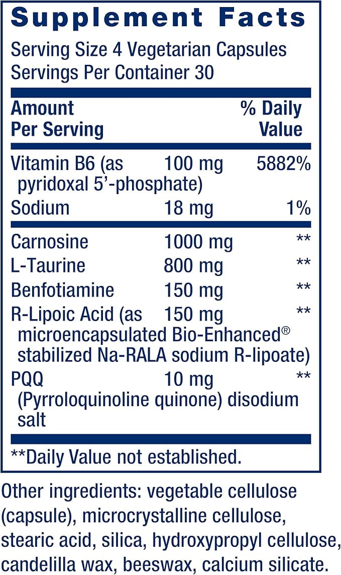 Life Extension Mitochondrial Energy Optimizer with PQQ - Energy Supplement for Healthy Mitochondria - With Taurine, Vitamin B, Pyrroloquinoline Quinone - Gluten-Free, Non-GMO - 120 Vegetarian Capsules