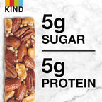 KIND Nut Bars, Maple Glazed Pecan & Sea Salt, Healthy Snacks, Gluten Free, Low Sugar, 5g Protein, 12 Count