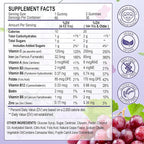 Vegan Iron Supplement 65mg, Iron Gummies for Women and Men with Vitamin C 250mg, Vitamin A, B-Complex, Biotin, Zinc & Folate, Folate for Energy Boost, Immune Health, 120 Count