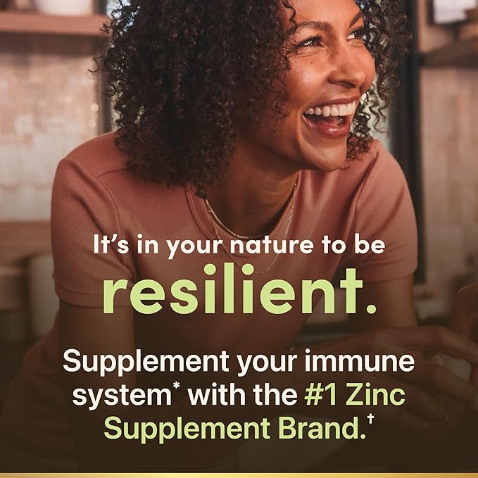 Nature’s Bounty Zinc 50mg,Immune Support & Antioxidant Supplement,Promotes Skin Health,1 Caplet Per Day,Gluten Free,250 Vegetarian Caplets,(Pack of 2)