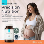 Peak Prenatal - Doctor Formulated Prenatal Vitamins for Women - Third Party Tested Fertility Supplement - Choline, Methylated Folate, Vitamin D, Iron, Probiotics - 30 Day Supply