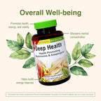 Herbs Etc. Deep Health - Daily Use Adaptogen Supplement - Aids Immune Health & Energy - with Reishi Mushroom - 120 Softgels (120 Servings)