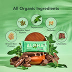 ALOHA Organic Plant Based Protein Bars, Chocolate Mint, 1.98 Oz (Pack of 12)