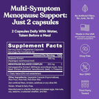 Premium Menopause Supplement for Women – Menopause Balance with Shatavari, Ashwagandha, L-Theanine & Holy Basil – Holistic Multi-Symptom Menopause Support & Hot Flash Relief – 60 Vegetarian Capsules