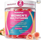Methylated Multivitamin Gummies for Women | Women’s Multivitamin Gummies with Methylated Folate, Iron, Biotin & Inositol | Sugar Free Women’s Daily Vitamin for Energy, Immune, Hair & Skin | 120 Ct