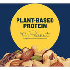 PLANTERS Deluxe Mixed Nuts - Roasted Cashews, Almonds, Brazil Nuts, Pistachios, and Pecans, Plant-Based Protein, Quick Snack, 15.25oz Canister