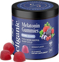 Cliganic Melatonin Gummies (10 mg, 60-Day Supply) - Adult Sleep Aid, Berry Flavor, Vegan, Non-GMO, Kosher, Gluten-Free Supplement, Helps Regulate Circadian Rhythm & Promotes Peaceful Nights