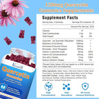 Quercetin with Bromelain Gummies, Quercetin with Vitamin C Zinc & Elderberry for Immune System & Allergy, Chewable & Vegan Gummies, 60 Cts