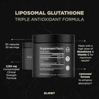 2150mg Super Liposomal Glutathione Supplement w. Vitamin C, Quercetin & Pure L Glutathione 2000mg Triple Action Formula Glutathione Liposomal Supplement w. Phospholipid Layer - 90 Pills, Non-GMO