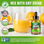 (Pack of 2) Diet Drops - Made in USA - Appetite Suppressant for Women & Men - Diet Drops with Garcinia Cambogia, L-Arginine & L-Glutamine 2 Fl Oz