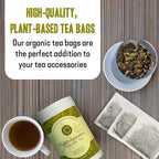High‑Polyphenol Ashitaba Tea Blend – Demeter Certified Biodynamic U.S. Organic Ashitaba,Sencha Green Tea, with Elderberry & Olive Leaf – 20 Compostable Bags – Perfect for Detox, Metabolic Support