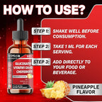 Glucosamine Chondroitin MSM Liquid Drops - 9in1 with Vitamin D3, Vitamin K2, Hyaluronic Acid, Quercetin, Boswellia, and Bromelain - Vegan, Non-GMO - 30ml 1 Fl Oz