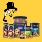 PLANTERS Deluxe Salted Whole Cashews, Party Snacks, Plant-based Protein, 8.5 oz Canister