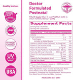 Pink Stork Total Postnatal Vitamin Gummies - Multivitamin for Postpartum Recovery and Lactation Support - Folic Acid, B6, & Vitamin C - Postpartum Essentials - 60 Gummy Vitamins