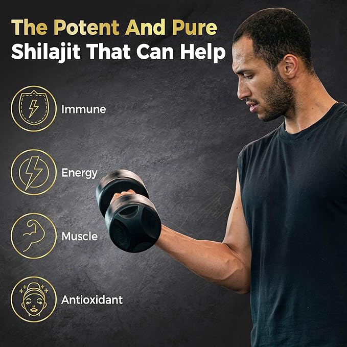 zooone Shilajit Himalayan Gummies with Ashwagandha & Black Musli Gokshura - Natural Energy No Artificial Fillers, Individual Packaging