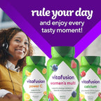 Vitafusion Womens Multivitamin Gummies, Berry Flavored Daily Vitamins for Women with Vitamins A, C, D, E, B-6 and B-12, 150 Count, 75 Day Supply, 150 Count
