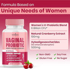 NEW AGE Vaginal Probiotics for Women with Prebiotics, Cranberry Extract, and a Lactobacillus Probiotic Blend, Supports Healthy pH Balance, Odor Control, Vaginal Flora - 60 Capsules