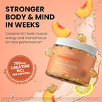 WellPath Creatine HCl Gummies 750mg – Chewable Creatine Gummies for Women and Men – 5g Monohydrate Equivalent - Peach Yuzu Tart Flavor, Real Sugar - Cognitive & Performance Support – Non-GMO, 90ct