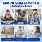 1000mg Magnesium Complex Capsules, 8 Elemental with Magnesium Glycinate, Citrate, Malate, Taurate, Oxide, Carbonate, Aspartate, Orotate for Bones, Muscle, Recovery, Energy, Vegan Non-GMO, 4 Bottle