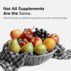 Amen Leaky Gut Supplement - Advanced Formula with Bioavailable L Glutamine, Zinc, Turmeric, DGL Licorice Root - Marshmallow Root - Probiotics & Fermented Prebiotics - Vegan, Non-GMO - 90 Capsules