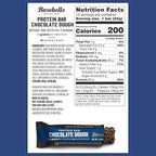 Barebells Protein Bars Chocolate Dough - 12 Count, 20g High Protein Treats - Chocolate Nutrition Bar with 1g Total Sugars - On-The-Go Breakfast or Post-Workout Snack