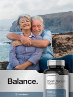 Horbäach Coral Calcium 1500mg Capsules | 150 Count | Plus Magnesium | Non-GMO & Gluten Free Supplement