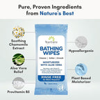 Nurture XL Rinse Free Bathing Wipes for Adults w/Aloe | Waterless Cleansing for sensitive skin | Disposable Adult Body Bath Wet Wipe for Disabled Bedridden | 48 wipes