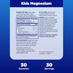 Natrol Kids Magnesium Citrate Gummies, Gently Calm and Relax Little Minds and Bodies, Plus Support Healthy Muscle Relaxation and Function, 30 Razzilicious Gummies, Up to a 30 Day Supply