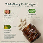 Dr Sosnowski's NeuroBee Brain Supplements with Royal Jelly, Lion's Mane + Reishi Mushroom | Energy, Mental Performance + Cognitive Function Support, 60ct